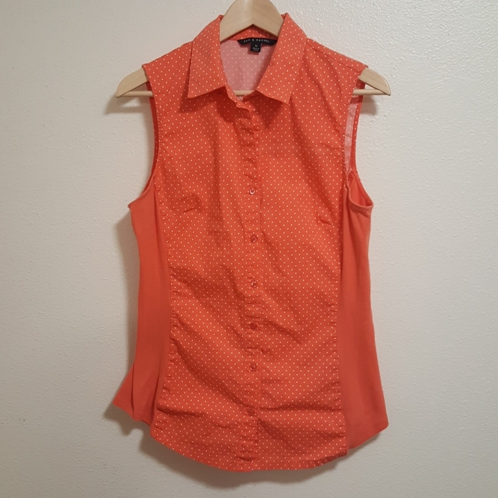 Zac & Rachel button down tank medium